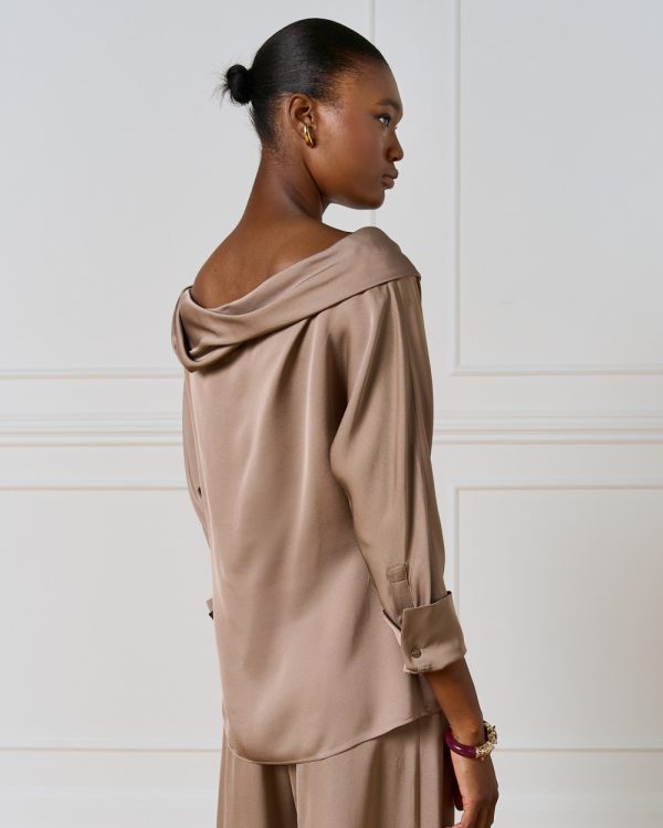 Off-the-shoulder blouse with long sleeves - Access Fashion - Image 4