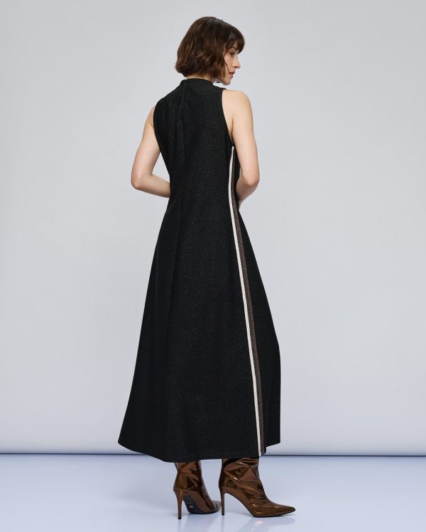 Sleeveless dress with striped details - Access Fashion - Image 4