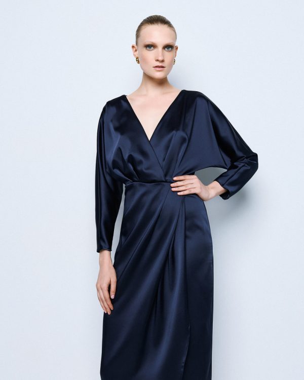 Satin wrap dress - Access Fashion - Image 6