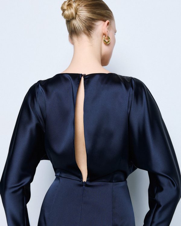 Satin wrap dress - Access Fashion - Image 9