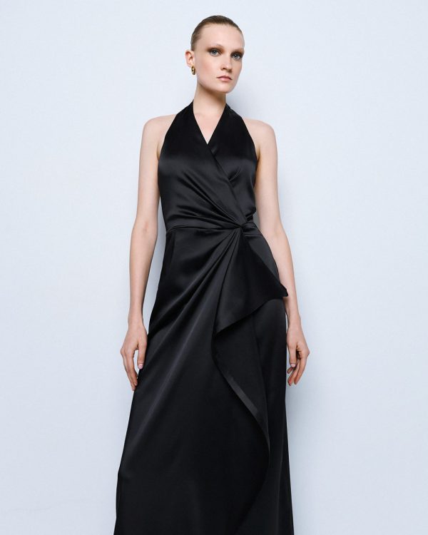 Maxi dress with front ruffle - Access Fashion - Image 7