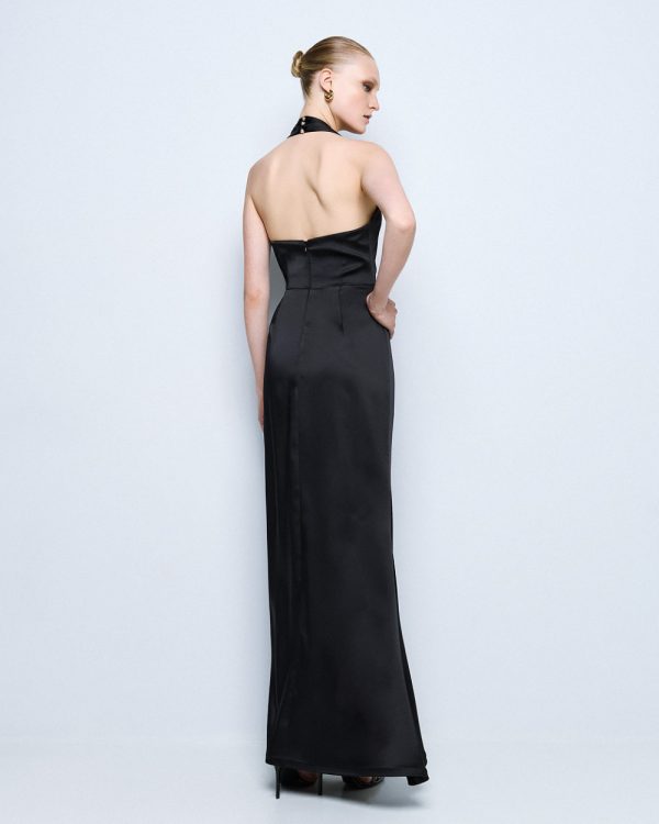 Maxi dress with front ruffle - Access Fashion - Image 9