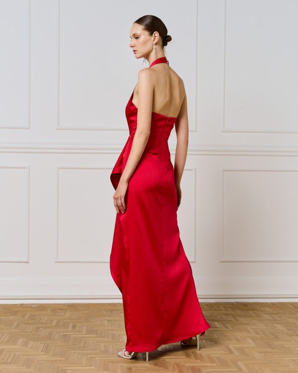 Maxi dress with front ruffle - Access Fashion - Image 4