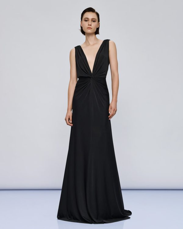 Maxi dress with tie detail and ruching -  Access Fashion - Image 7