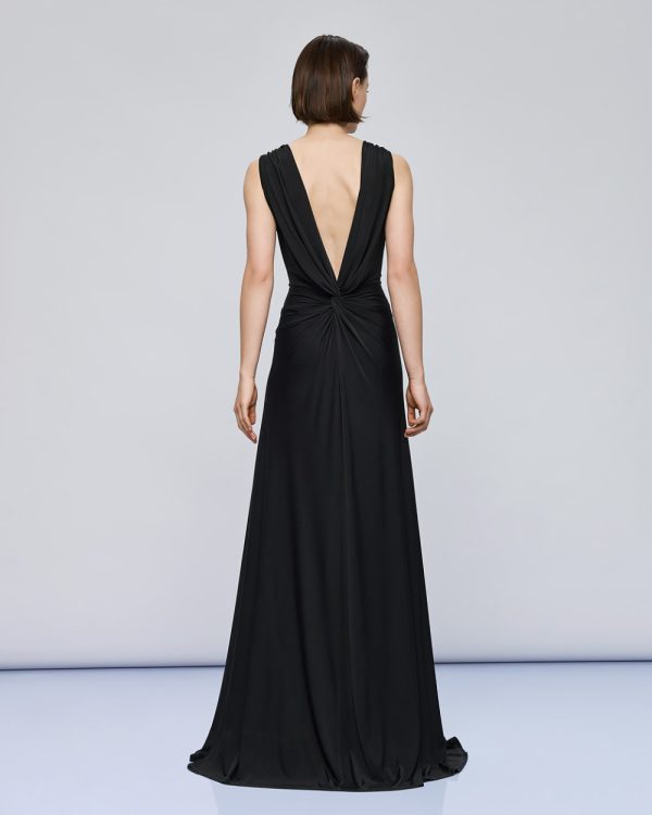 Maxi dress with tie detail and ruching -  Access Fashion - Image 8