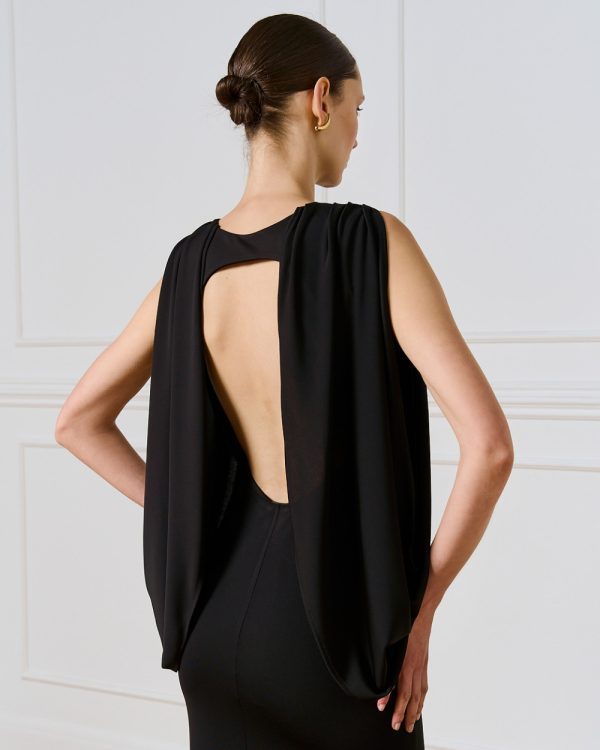 Maxi dress with open shoulders and back detail - Access Fashion - Image 4