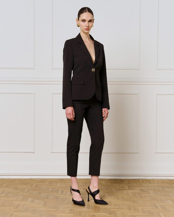 Tailored blazer with a monogram button - Access Fashion - Image 8