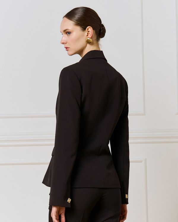 Tailored blazer with a monogram button - Access Fashion - Image 10