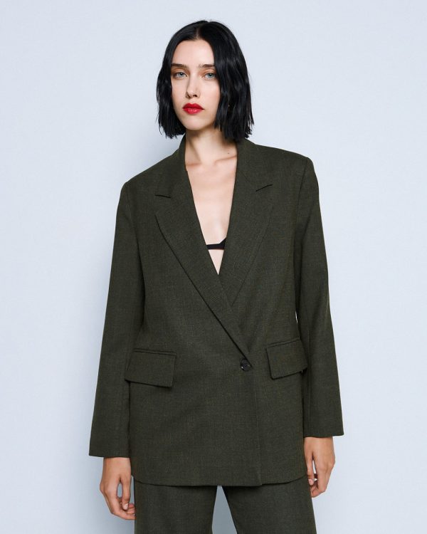 Oversized blazer with pockets - Access Fashion