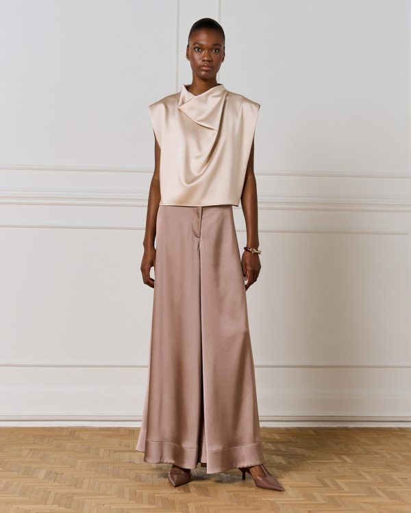 Sleeveless draped top - Access Fashion - Image 8