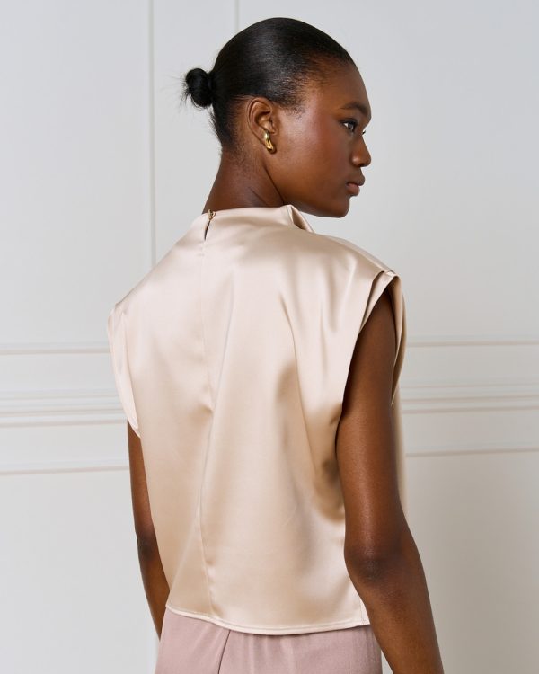 Sleeveless draped top - Access Fashion - Image 11