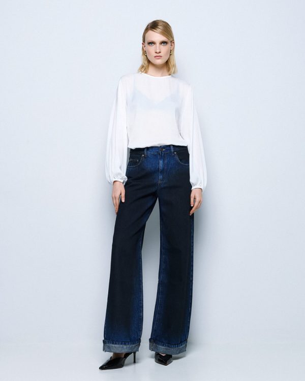 Satin blouse with long sleeves - Access Fashion - Image 9