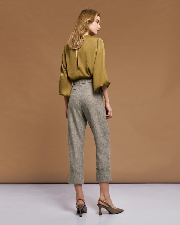 Satin blouse with long sleeves - Access Fashion - Image 4