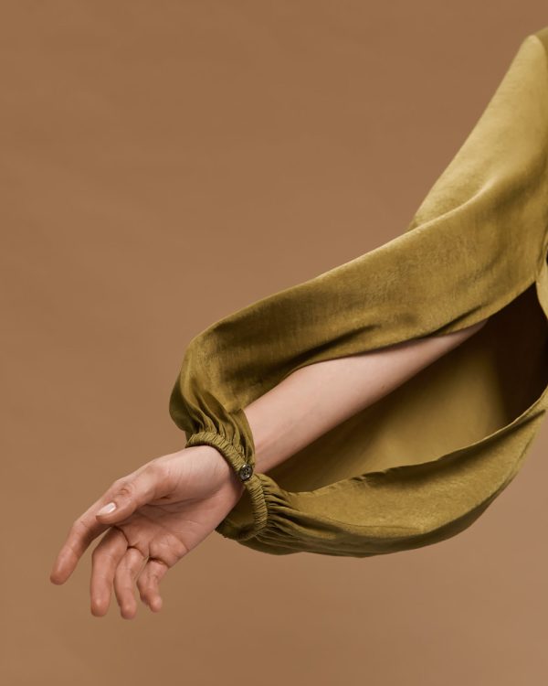 Satin blouse with long sleeves - Access Fashion - Image 6