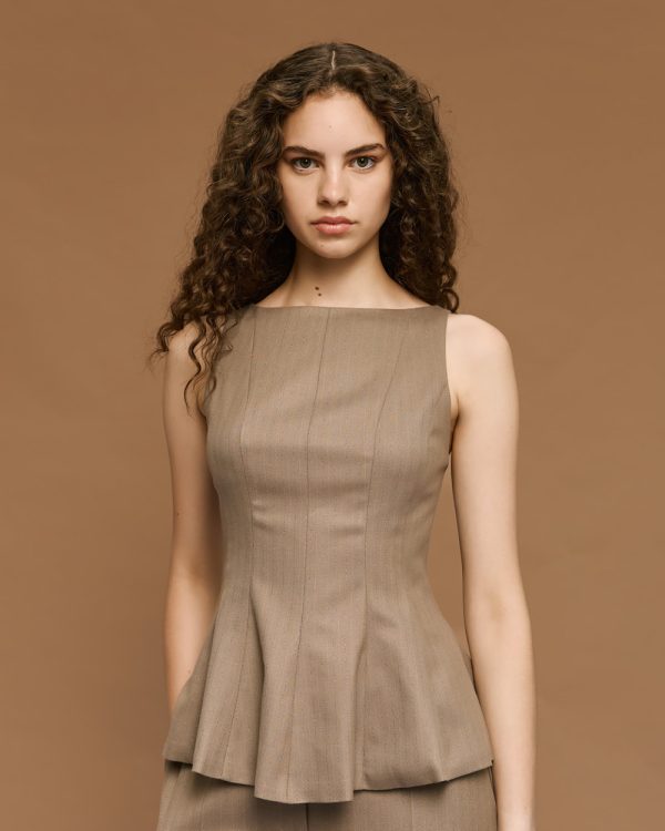 Striped top with lurex details - Access Fashion - Image 2