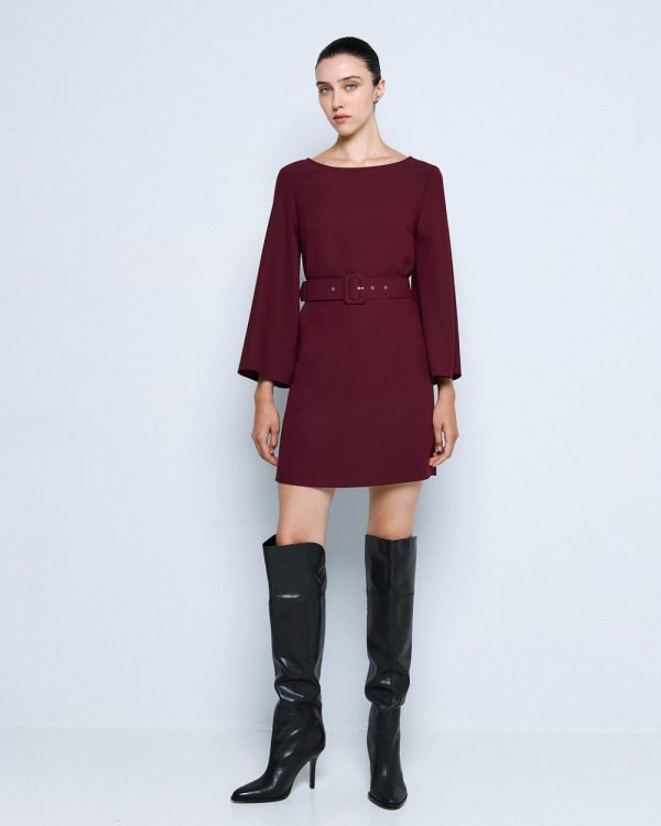 Long-sleeve mini dress - Access Fashion - Image 2