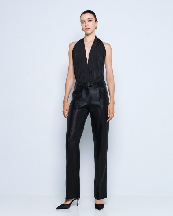 Shimmery high-waist pants - Access Fashion