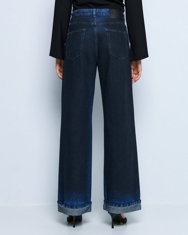 Wide-leg denim pants -Access Fashion - Image 3