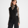 Mesh turtleneck top - Moutaki