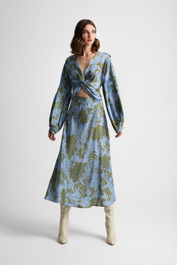 Floral printed midi skirt - Moutaki - Image 2
