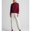 High-waist tapered trousers with pleats - Moutaki