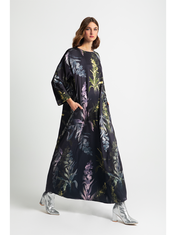Floral maxi kaftan dress - Moutaki