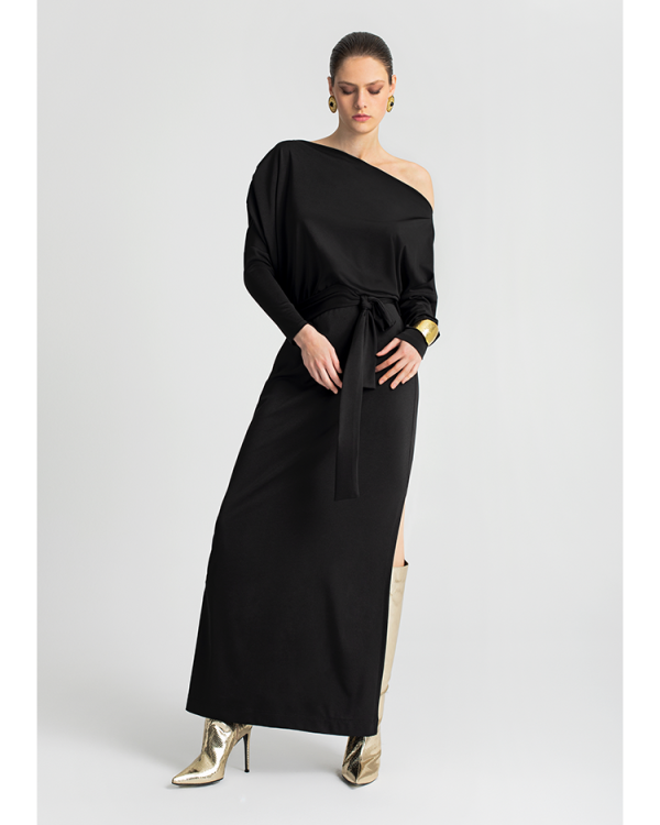 One-shoulder maxi dress - Moutaki