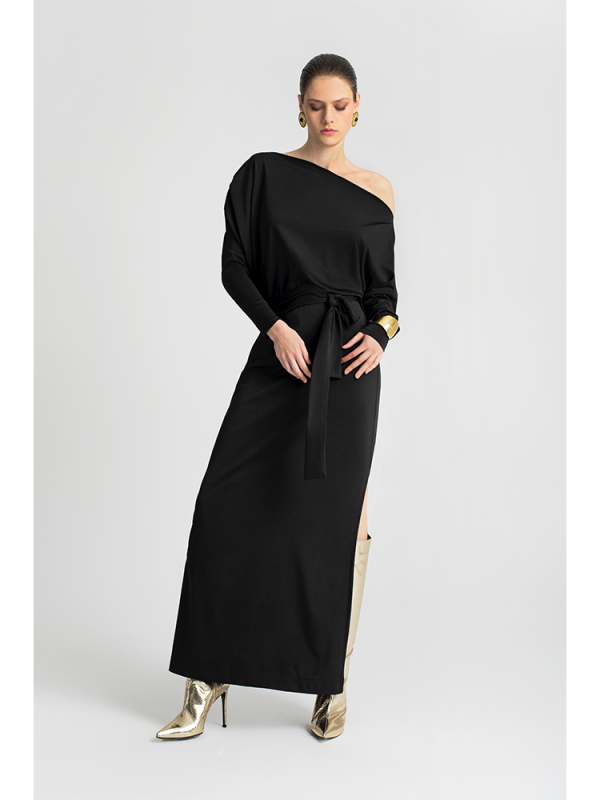 One-shoulder maxi dress - Moutaki