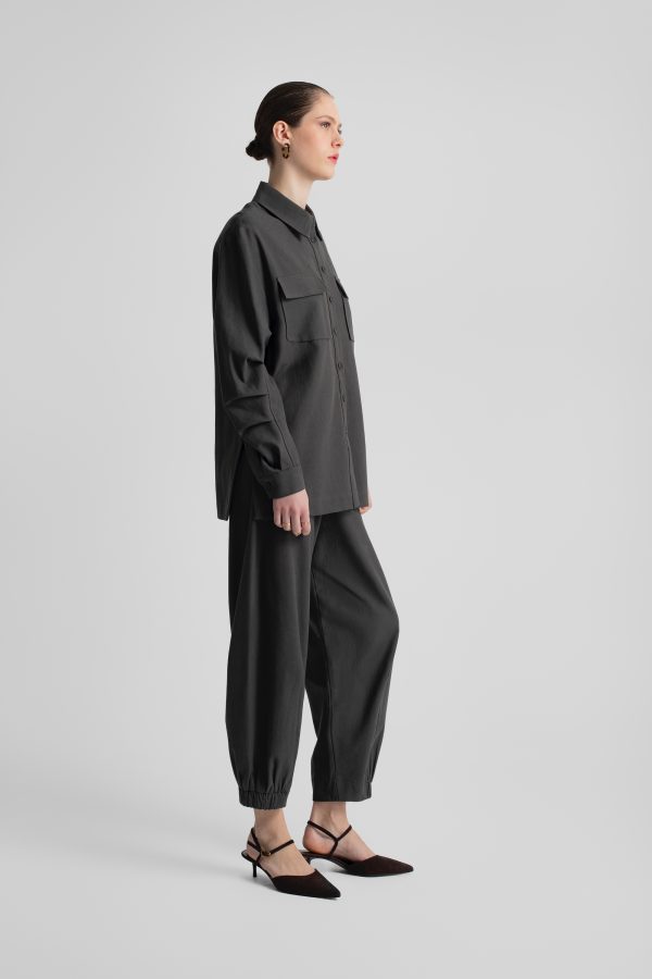 Classic shirt with front flap pockets - Moutaki - Image 2