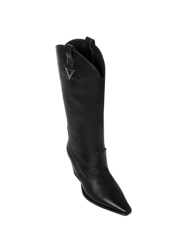 Leather cowboy boots with pointed toe - Sante Shoes - Image 2