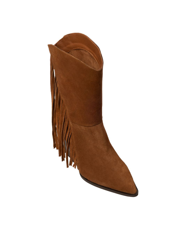 Suede fringe cowboy boots - Sante Shoes - Image 2