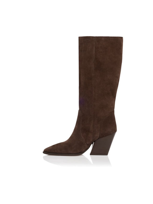 Suede fringe tall cowboy boots - Sante Shoes - Image 8