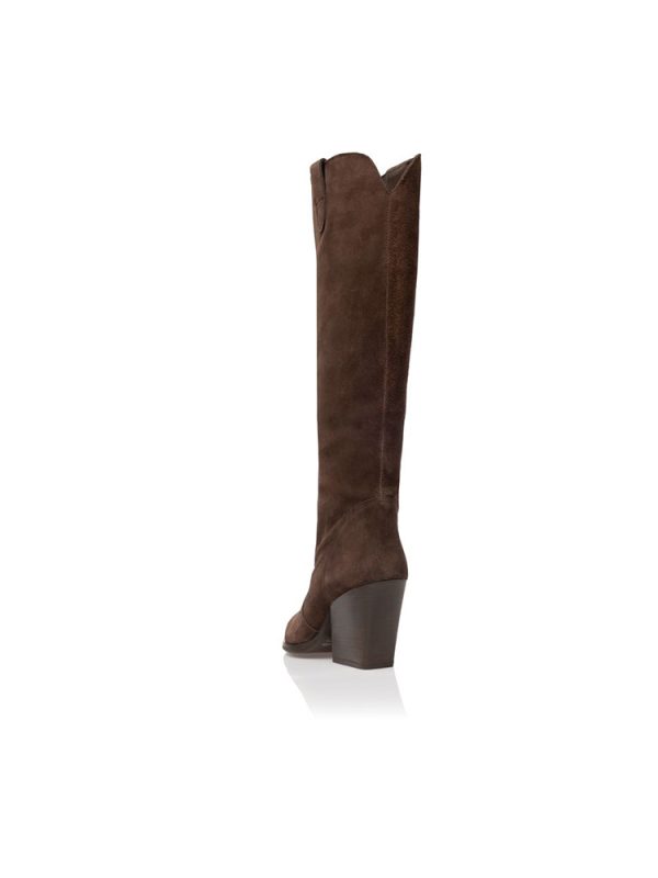 Suede slouchy mid-calf boots - Sante Shoes - Image 3