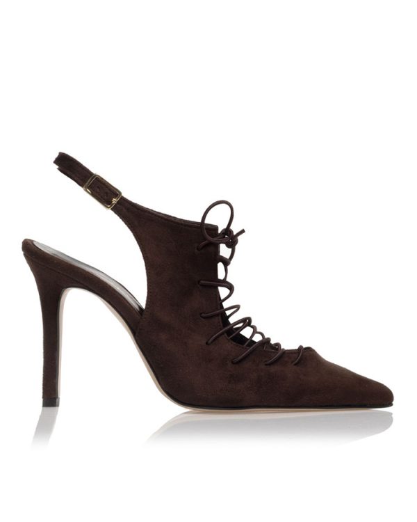 Lace-up slingback heels - Sante Shoes
