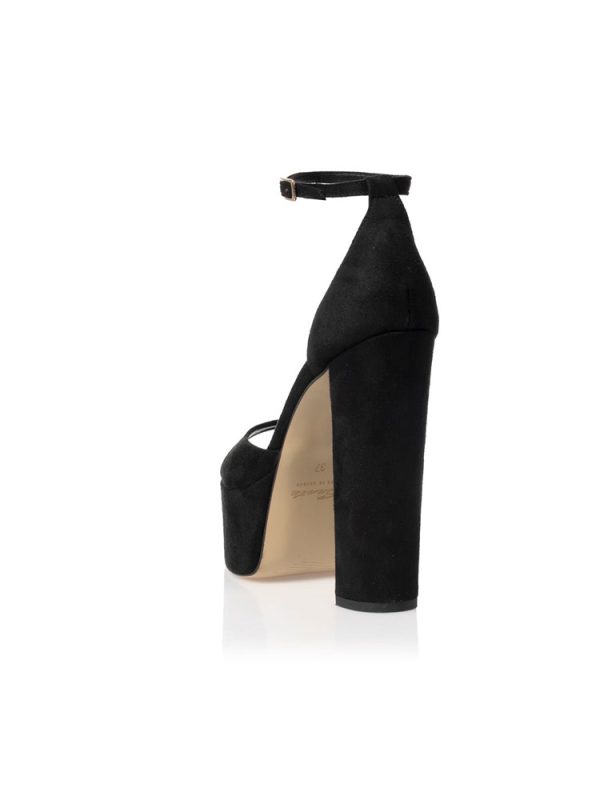 Suede platform ankle-strap Heels - Sante Shoes - Image 4