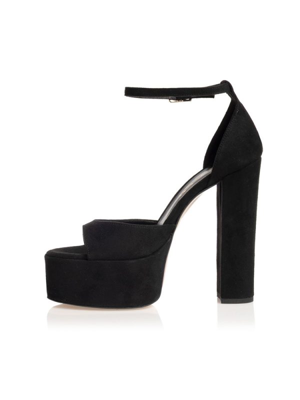 Suede platform ankle-strap Heels - Sante Shoes - Image 5