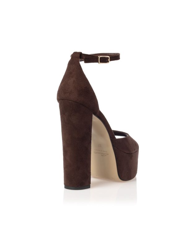 Suede platform ankle-strap Heels - Sante Shoes - Image 7
