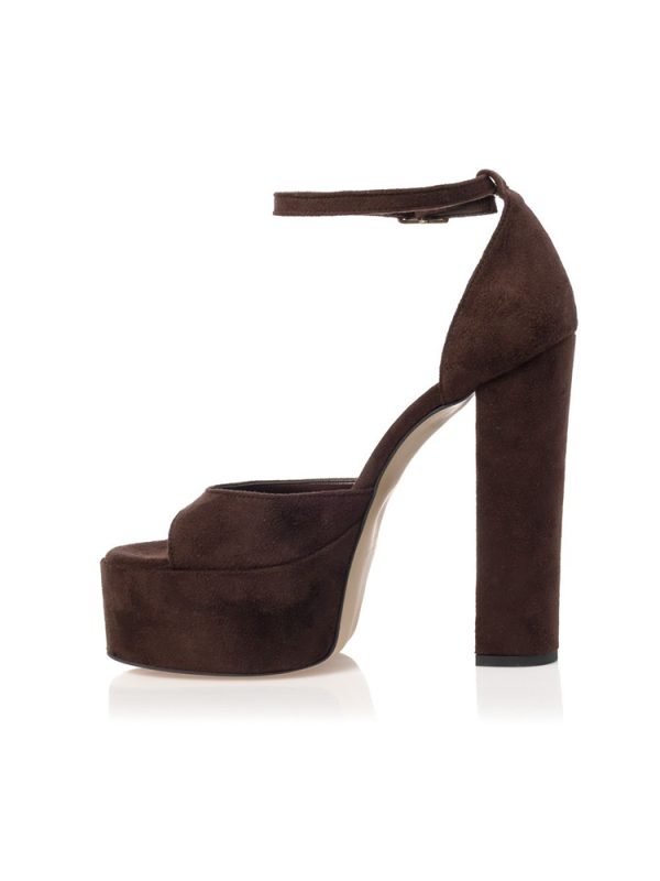 Suede platform ankle-strap Heels - Sante Shoes - Image 8