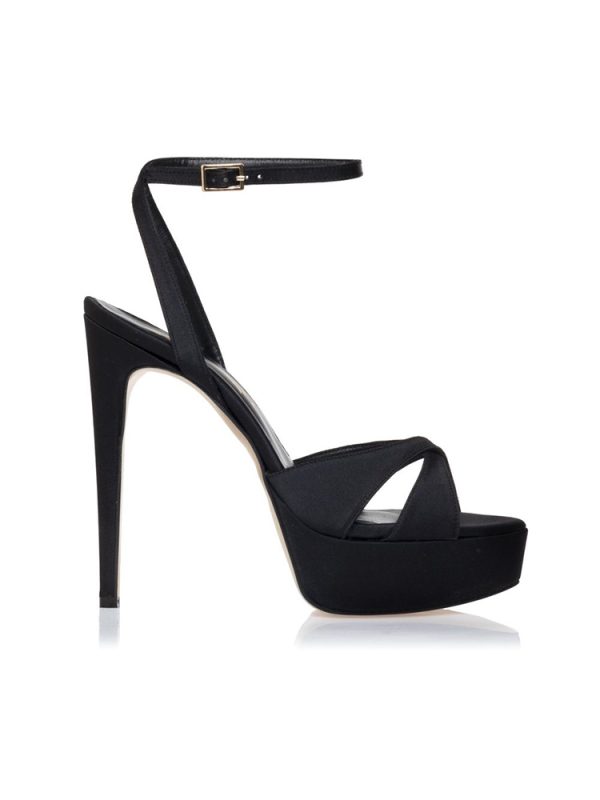 Satin platform stiletto sandals - Sante Shoes
