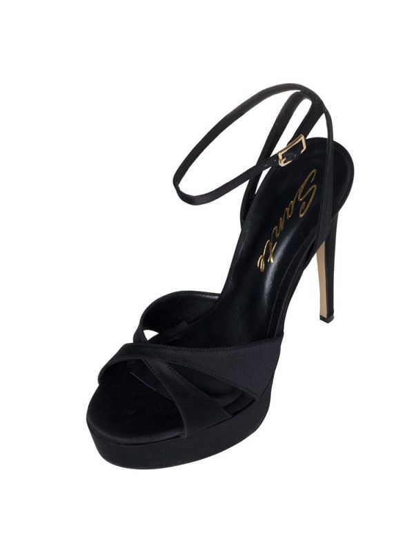 Satin platform stiletto sandals - Sante Shoes - Image 2