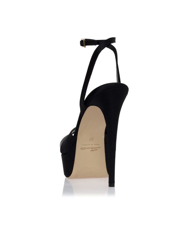 Satin platform stiletto sandals - Sante Shoes - Image 3