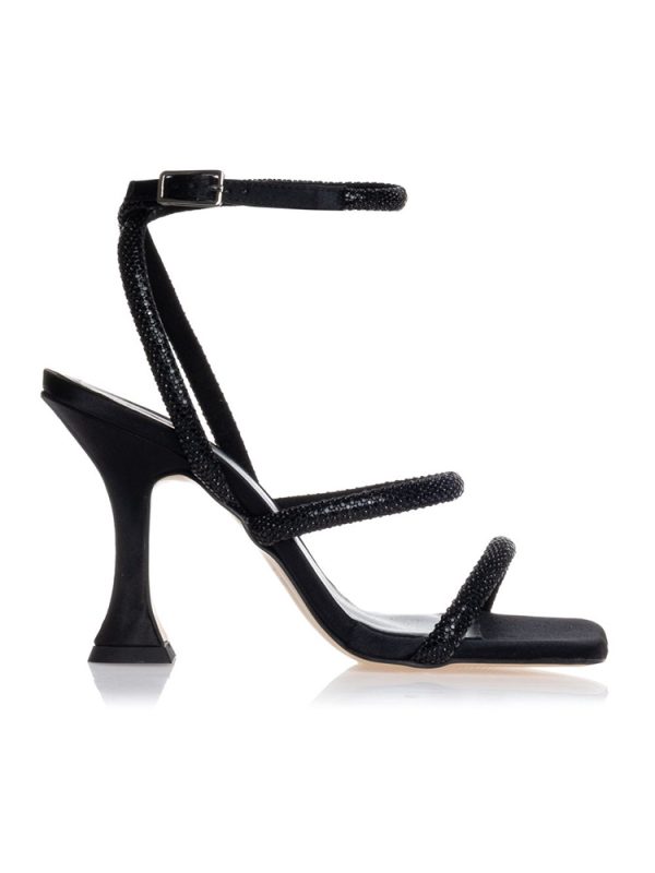 Strappy rhinestone sandals - Sante Shoes