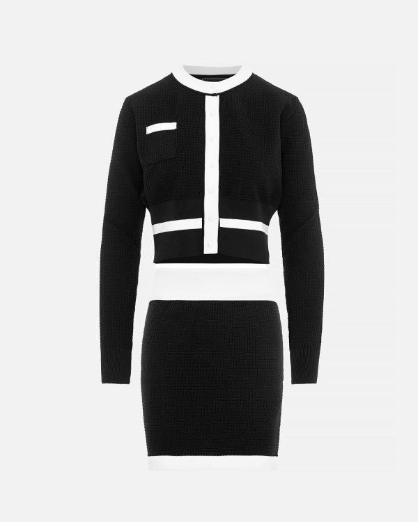 Knit skirt & jacket set with pearl details - Tailor Made Knitwear - Image 2