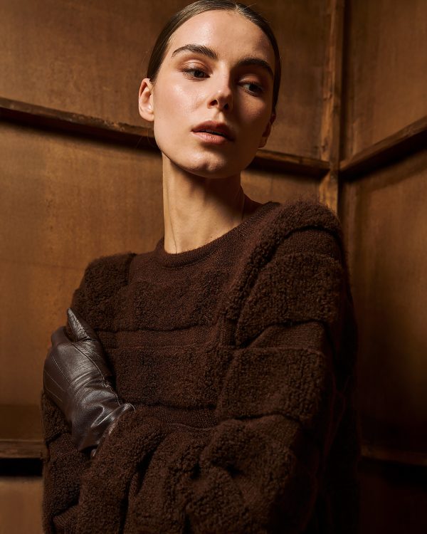 Striped textured knit sweater - Tailor Made Knitwear - Image 2