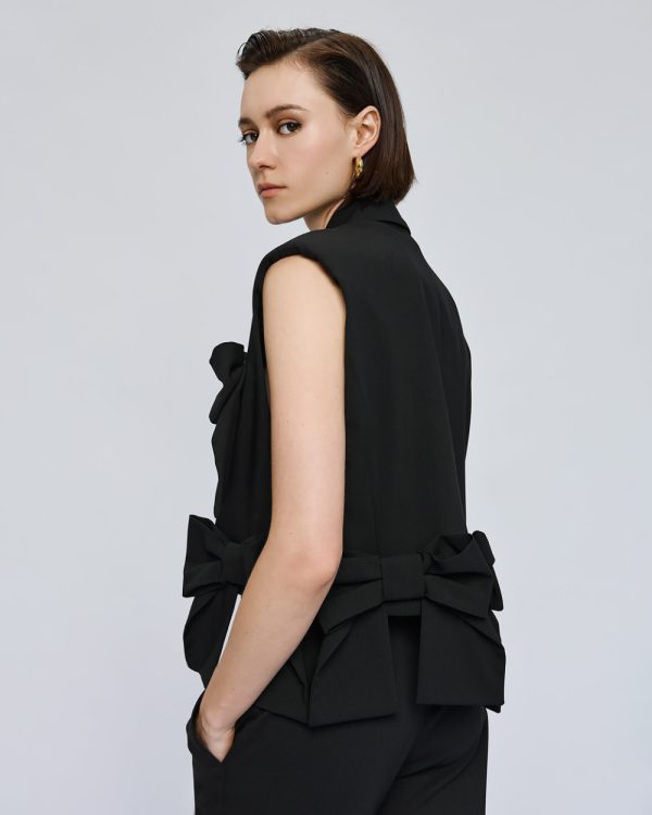 Sleeveless jacket with bows - Access Fashion - Image 5