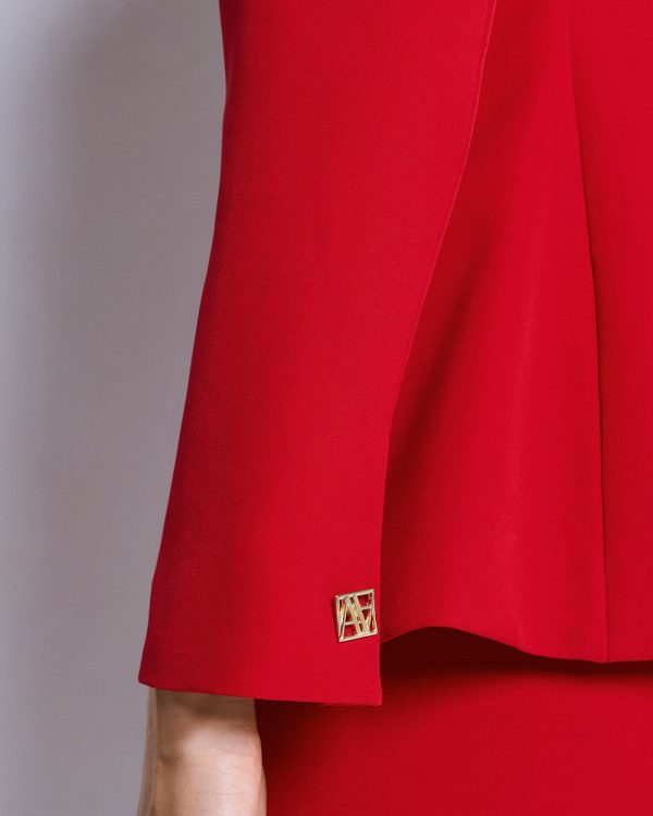 Tailored blazer with a monogram button - Access Fashion - Image 7
