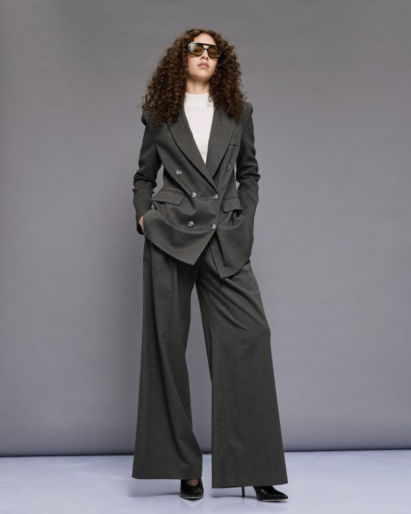 Long double-breasted blazer - Access Fashion - Image 3