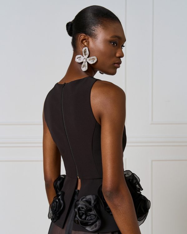 Top with flowers details - Access Fashion - Image 4