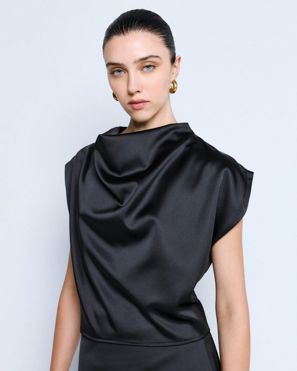 Sleeveless draped top - Access Fashion - Image 14