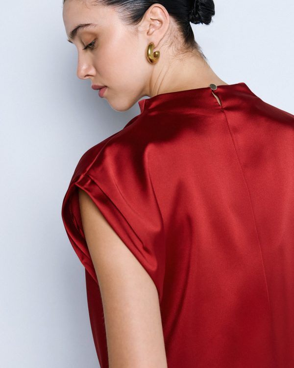 Sleeveless draped top - Access Fashion - Image 6
